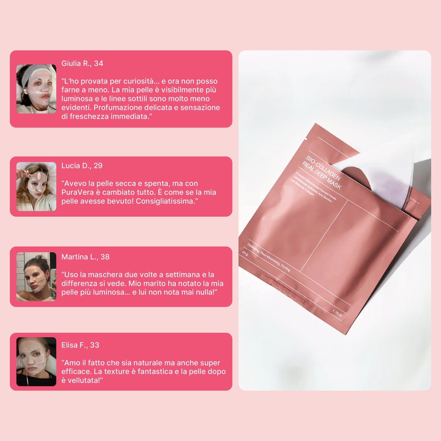 Maschera Bio-Collagene Glowlift